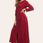 Women's Long Sweatshirt Hooded Robe with Pockets M-3XL - Nadorine (Us Only)