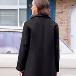 Lapel Single Breasted Wool Blend Trench Coat - Nadorine (Us Only)