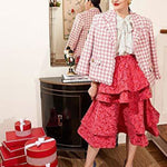 Ruffle Long Sleeve Button-Down Tunic Tops - Nadorine (Us Only)