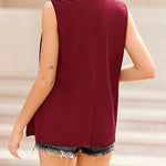 Zeagoo Women's Vest Jacket Casual Sleeveless Blazer