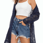 Lace Cover Up Tassel Sheer Cardigan - Nadorine (Us Only)