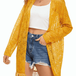 Lace Cover Up Tassel Sheer Cardigan - Nadorine (Us Only)