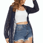 Lace Cover Up Tassel Sheer Cardigan - Nadorine (Us Only)