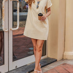 Summer Casual 100% Cotton Shirt Dress with Pockets (US Only)