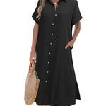 Zeagoo Womens Linen Shirt Dress (US Only)