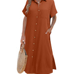 Zeagoo Womens Linen Shirt Dress (US Only)