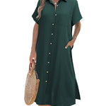 Zeagoo Womens Linen Shirt Dress (US Only)