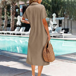 Zeagoo Womens Linen Shirt Dress (US Only)