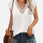 Nadorine Women's Sleeveless Elegant Summer Tee Shirts