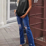 Nadorine Women's Silk Satin Tank Tops