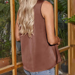 Nadorine Women's Silk Satin Tank Tops