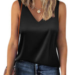 Nadorine Women 2023 Silk Satin Tank Top