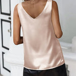 Nadorine Women 2023 Silk Satin Tank Top