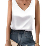 Nadorine Women 2023 Silk Satin Tank Top