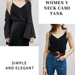 Nadorine Women's Silk Satin Tank Tops