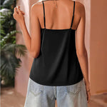 Nadorine Women's Silk Satin Tank Tops