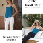 Nadorine Women's Silk Satin Tank Tops