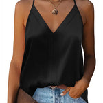 Zeagoo Womens Silk Satin Tank Tops