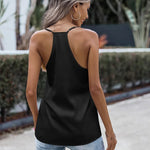 Zeagoo Womens Silk Satin Tank Tops