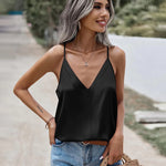 Zeagoo Womens Silk Satin Tank Tops