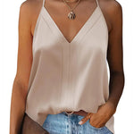 Zeagoo Womens Silk Satin Tank Tops