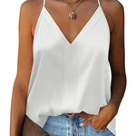Zeagoo Womens Silk Satin Tank Tops