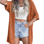 Nadorine Short Sleeve Boho Oversized Knitted Cardigan