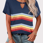 Nadorine American Flag Shirts Short Sleeve Patriotic Shirt