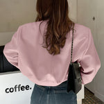 Nadorine Women Bomber Jacket Casual Button Down Shackets