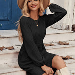Nadorine Women's Casual Knit Sweater Dress with Pockets