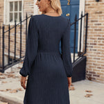 Nadorine Women's Casual Knit Sweater Dress with Pockets