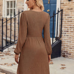 Nadorine Women's Casual Knit Sweater Dress with Pockets