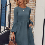 Nadorine Women's Casual Knit Sweater Dress with Pockets