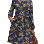 Nadorine Women's Casual Knit Sweater Dress with Pockets