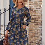 Nadorine Women's Casual Knit Sweater Dress with Pockets
