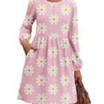 Nadorine Women's Casual Knit Sweater Dress with Pockets