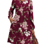 Nadorine Women's Casual Knit Sweater Dress with Pockets