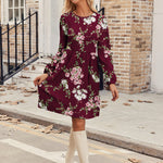 Nadorine Women's Casual Knit Sweater Dress with Pockets