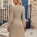 Nadorine Women's Casual Knit Sweater Dress with Pockets