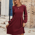 Nadorine Women's Casual Knit Sweater Dress with Pockets