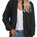Nadorine Sherpa Fleece Jacket Faux Fuzzy Casual Zip Up Coat