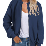 Nadorine Sherpa Fleece Jacket Faux Fuzzy Casual Zip Up Coat
