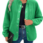 Nadorine Women's Cozy Fleece Jacket Western Aztec Print Coat