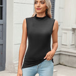 Zeagoo Womens Mock Turtleneck Tank Tops