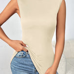 Zeagoo Womens Mock Turtleneck Tank Tops