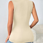 Zeagoo Womens Mock Turtleneck Tank Tops