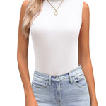 Zeagoo Womens Mock Turtleneck Tank Tops