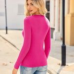 Nadorine Women's Ribbed Long Sleeve T-Shirts