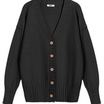 Nadorine Women's Open Front Oversized Soft Knit Sweater Cardigan
