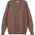 Nadorine Women's Open Front Oversized Soft Knit Sweater Cardigan